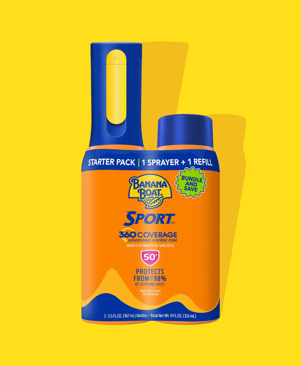 Banana Boat Sport 360 Coverage Sunscreen Mist Bundle SPF 50+
