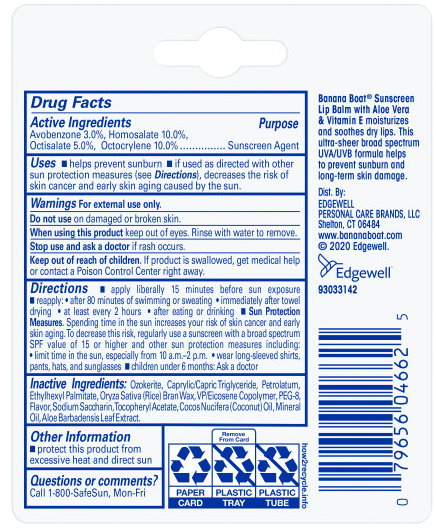 Banana Boat® Aloe Vera Lip Balm SPF 45