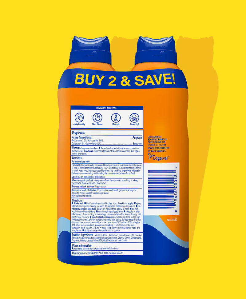 Banana Boat® Sport Cool Zone Spray SPF 30 Twin Pack