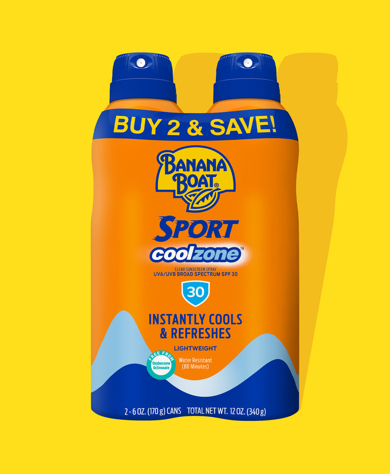 Banana Boat® Sport Cool Zone Spray SPF 30 Twin Pack