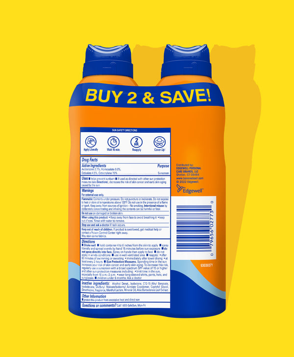 Banana Boat® Sport Cool Zone Spray SPF 50 Twin Pack