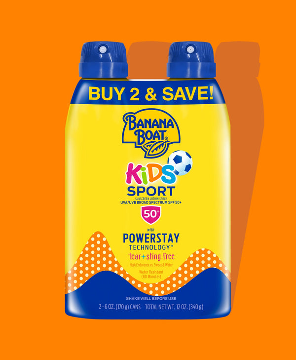 Banana Boat® Kids Sport Spray SPF 50 Twin Pack