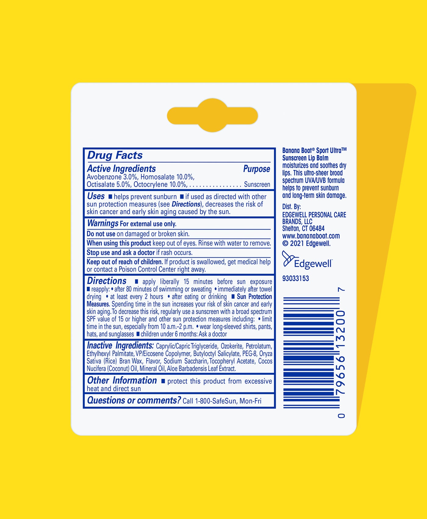 Banana Boat® Sport Ultra Lip Balm SPF 50 Twin Pack Banana Boat US